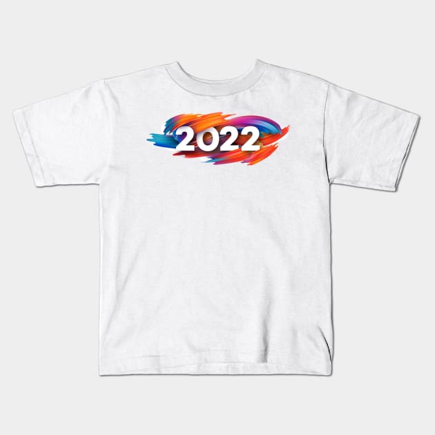 2022 new year Kids T-Shirt by Dinar Omarov